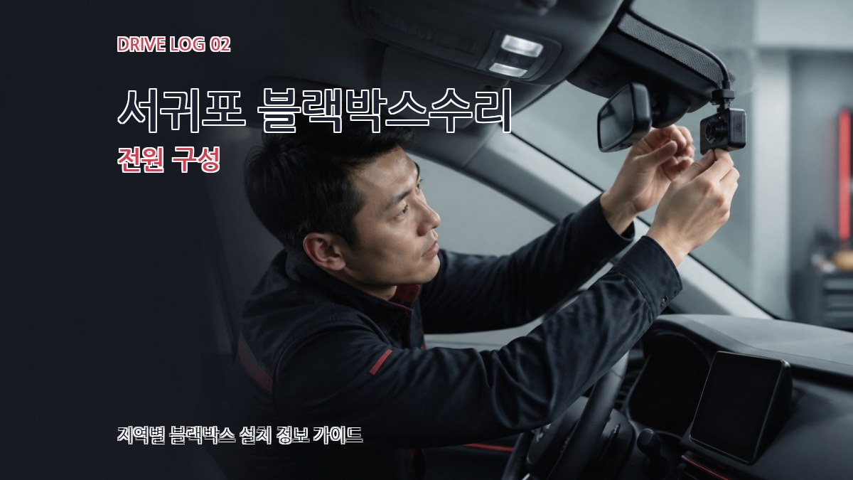 서귀포 블랙박스수리 전원 구성