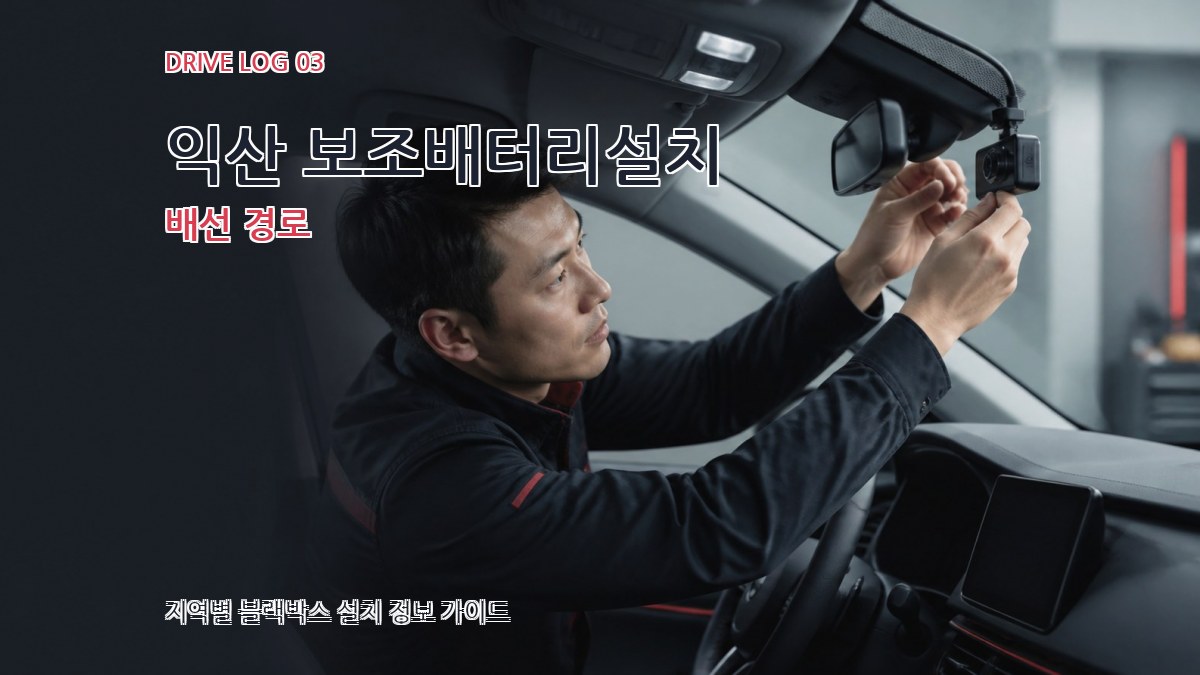 익산 보조배터리설치 배선 경로