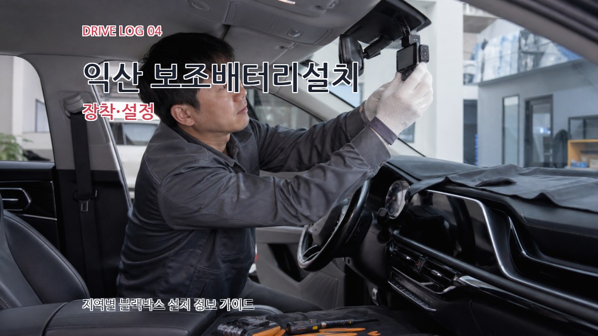 익산 보조배터리설치 장착·설정