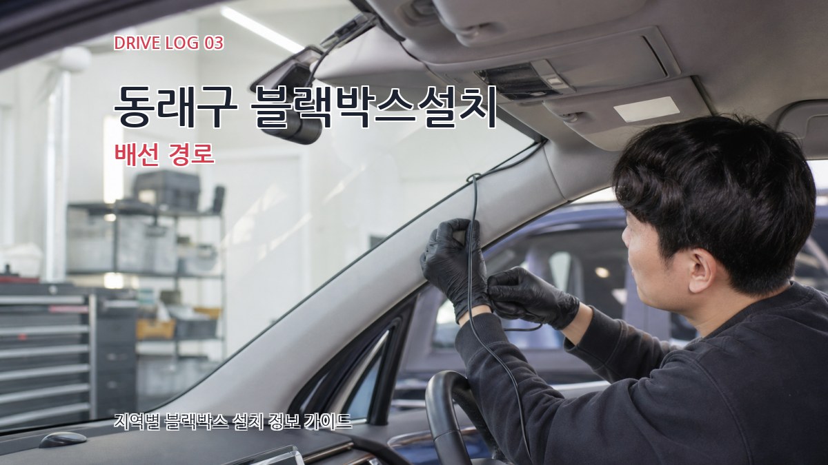 동래구 블랙박스설치 배선 경로