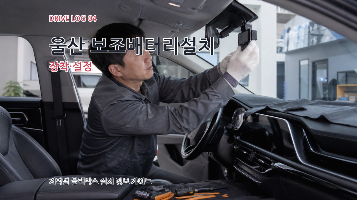 울산 보조배터리설치 장착·설정