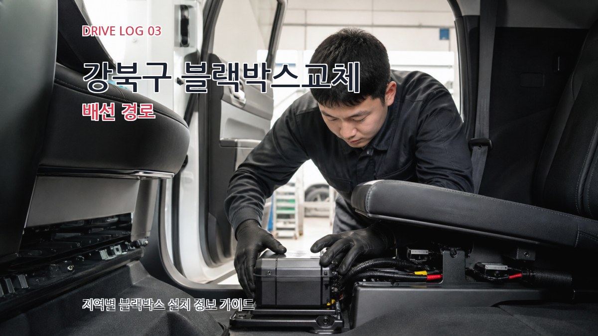 강북구 블랙박스교체 배선 경로