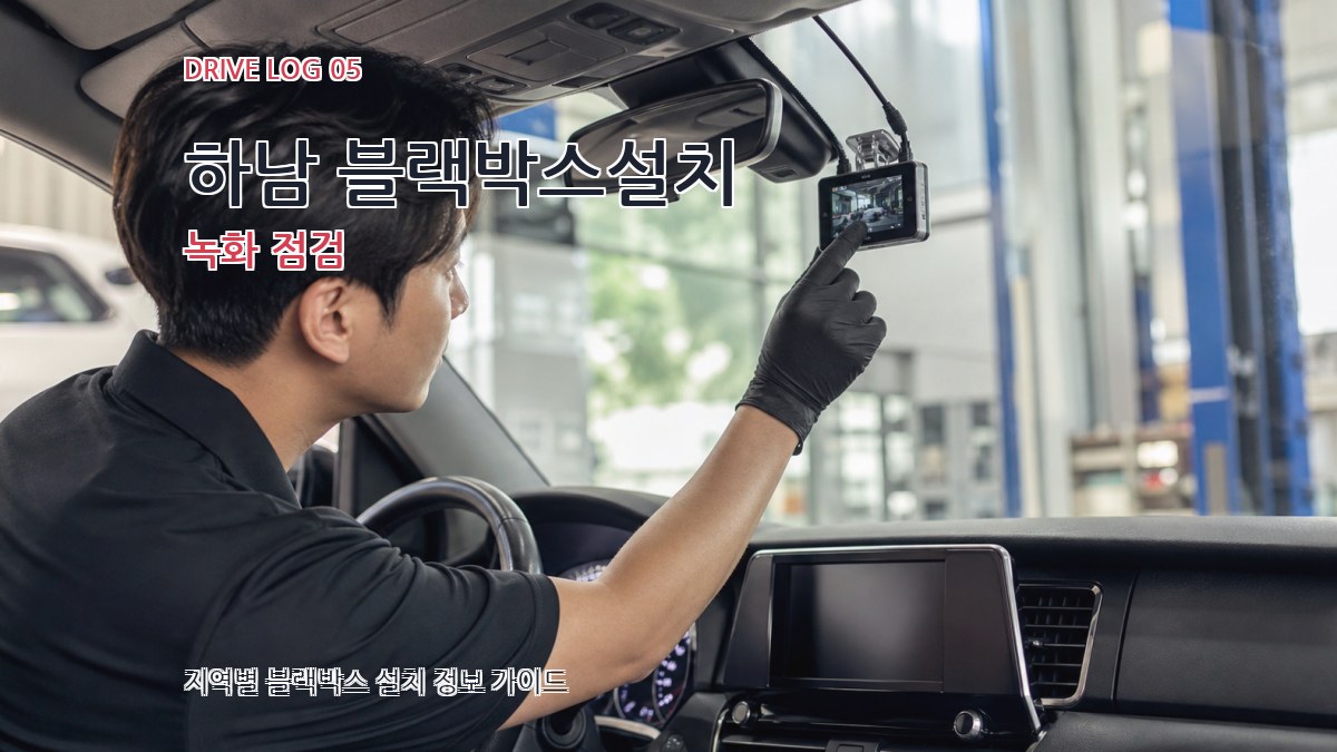 하남 블랙박스설치 녹화 점검