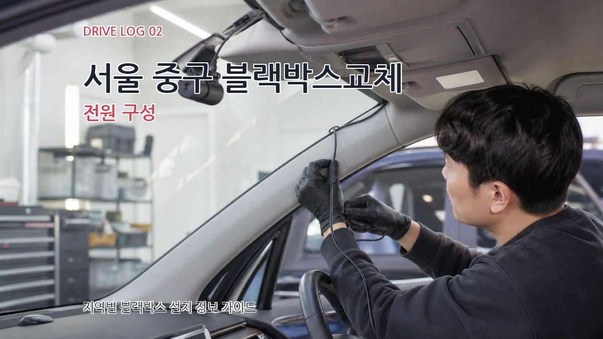 서울 중구 블랙박스교체 전원 구성