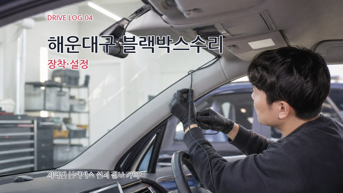 해운대구 블랙박스수리 장착·설정