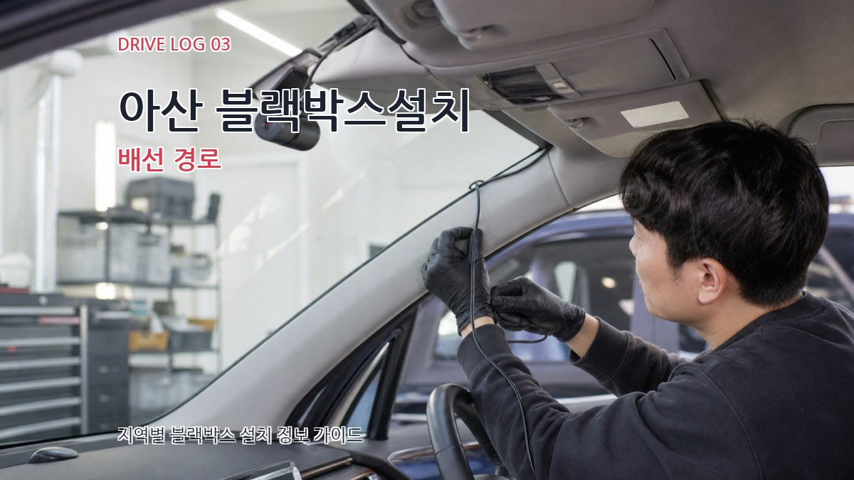 아산 블랙박스설치 배선 경로