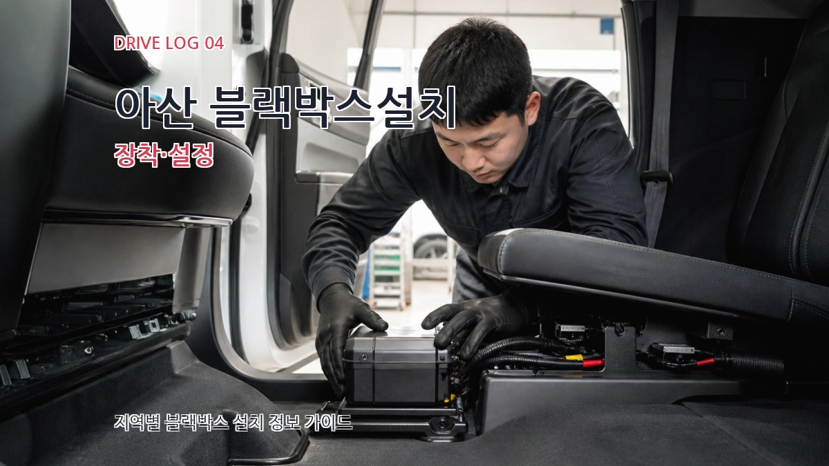 아산 블랙박스설치 장착·설정
