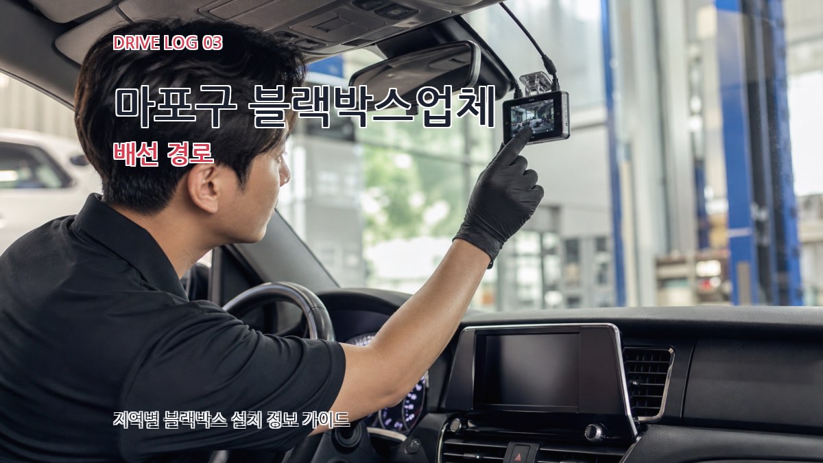 마포구 블랙박스업체 배선 경로
