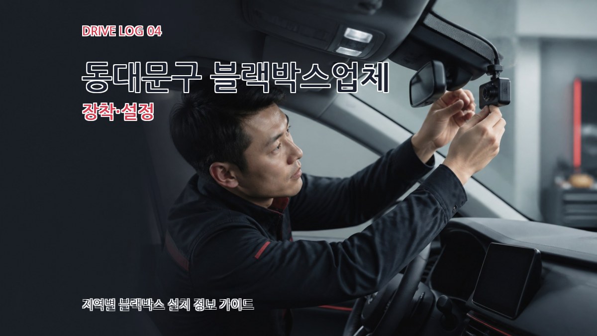 동대문구 블랙박스업체 장착·설정
