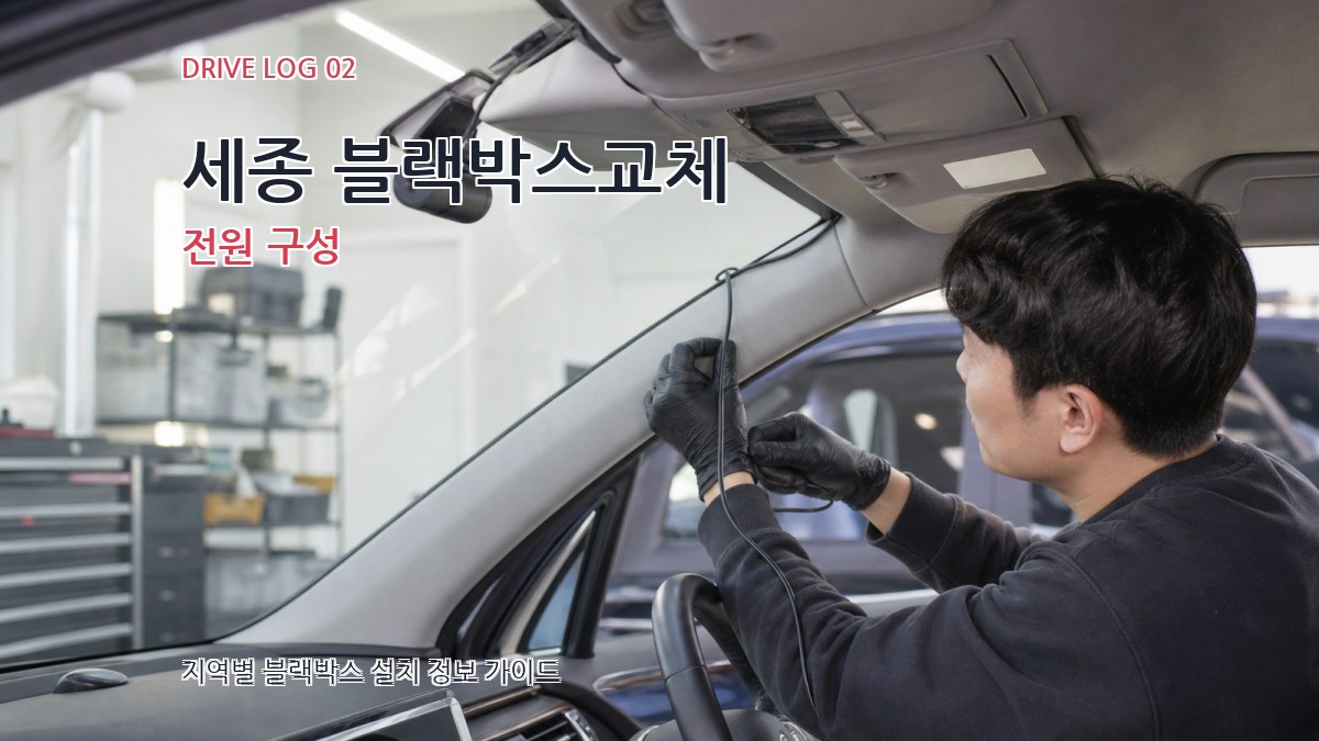 세종 블랙박스교체 전원 구성