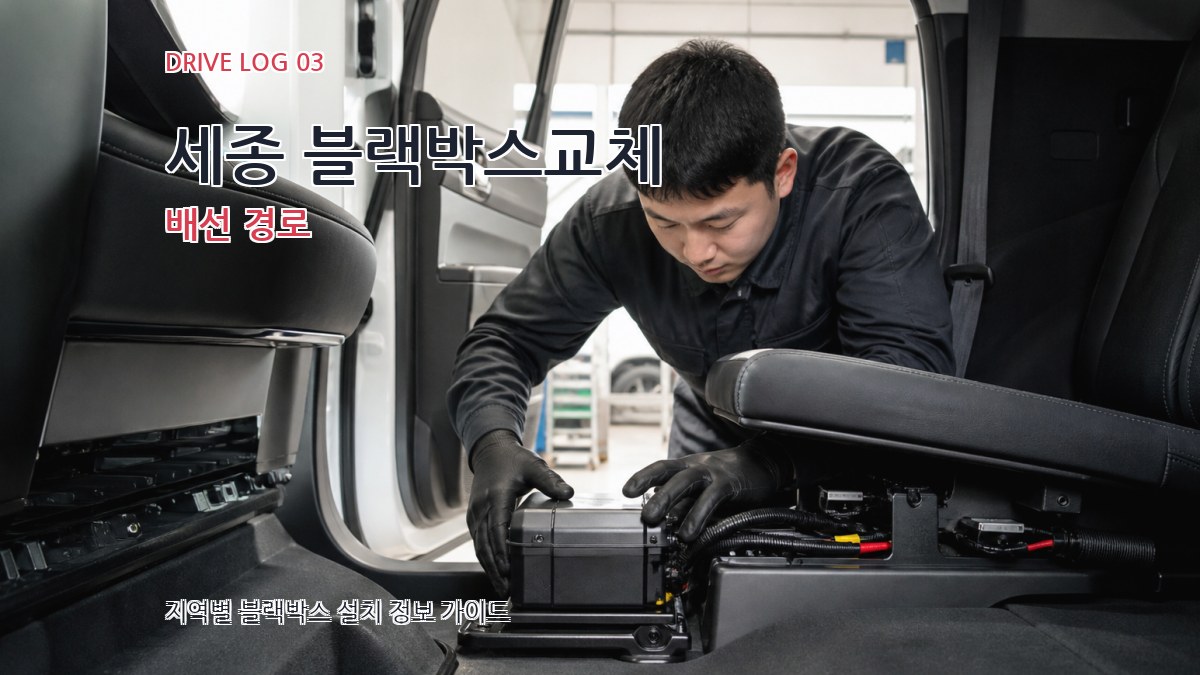 세종 블랙박스교체 배선 경로