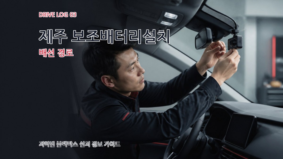 제주 보조배터리설치 배선 경로