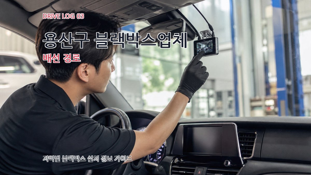 용산구 블랙박스업체 배선 경로