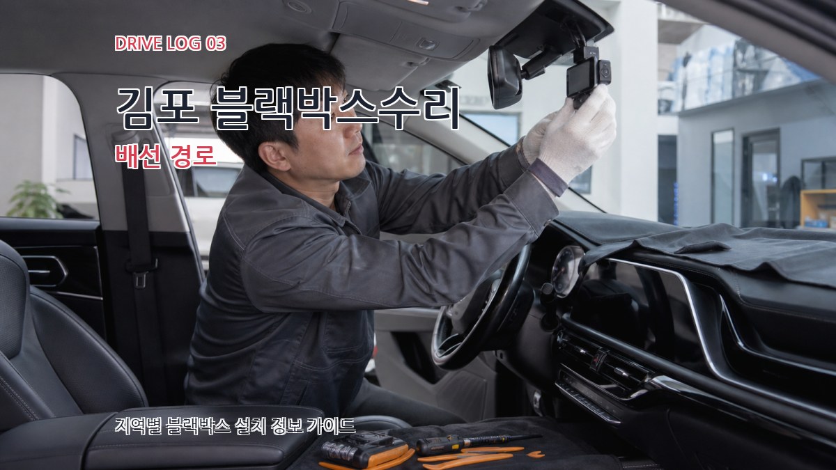김포 블랙박스수리 배선 경로