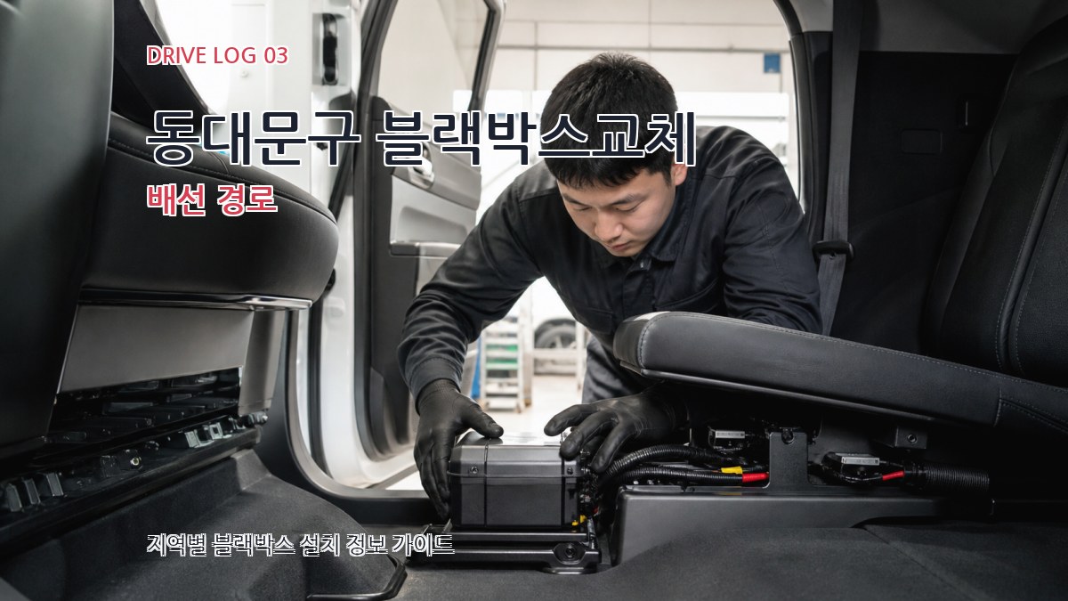 동대문구 블랙박스교체 배선 경로