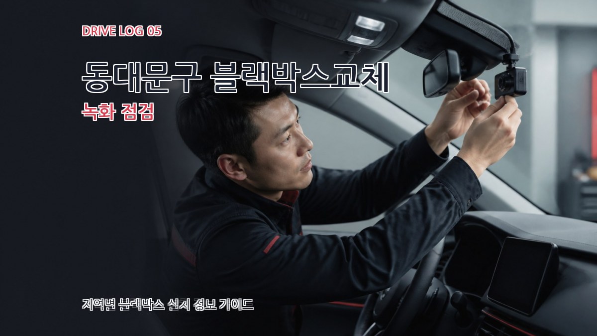 동대문구 블랙박스교체 녹화 점검