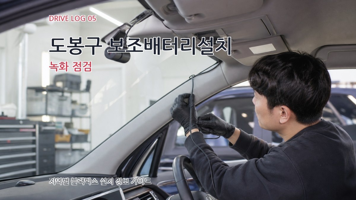 도봉구 보조배터리설치 녹화 점검