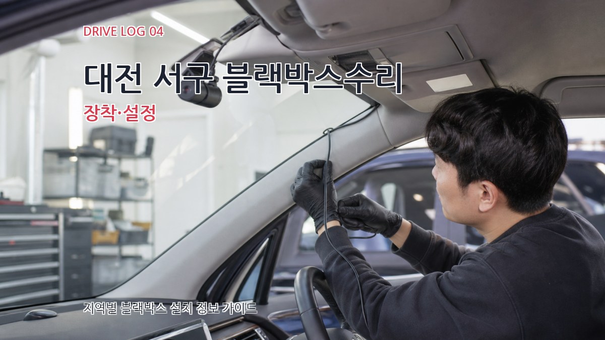 대전 서구 블랙박스수리 장착·설정