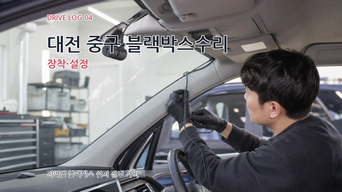 대전 중구 블랙박스수리 장착·설정