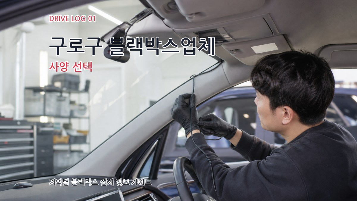 구로구 블랙박스업체 사양 선택
