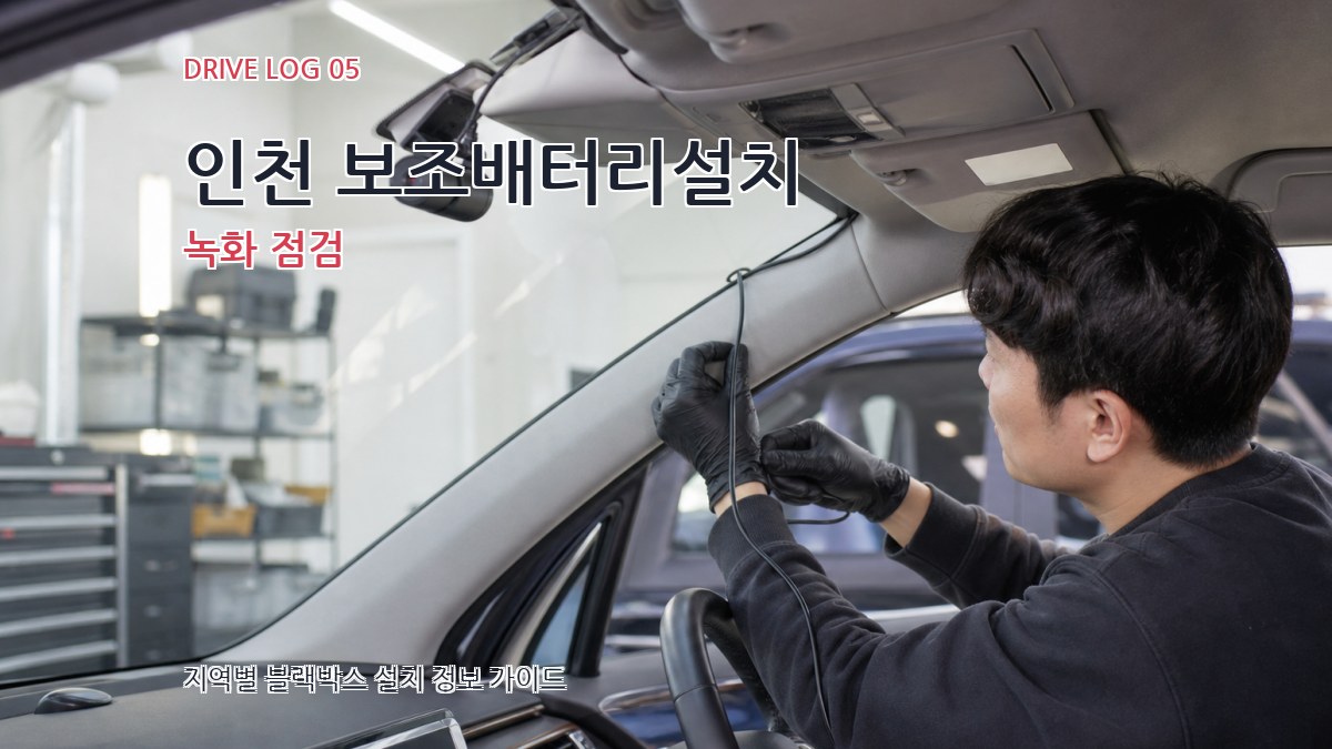 인천 보조배터리설치 녹화 점검