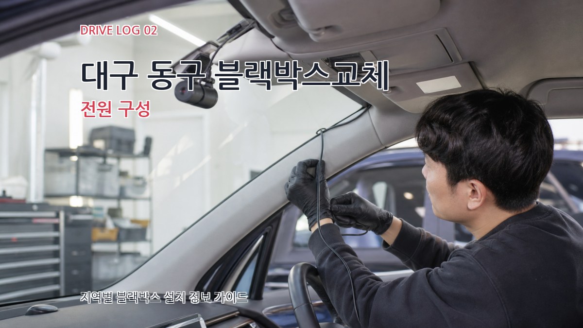 대구 동구 블랙박스교체 전원 구성
