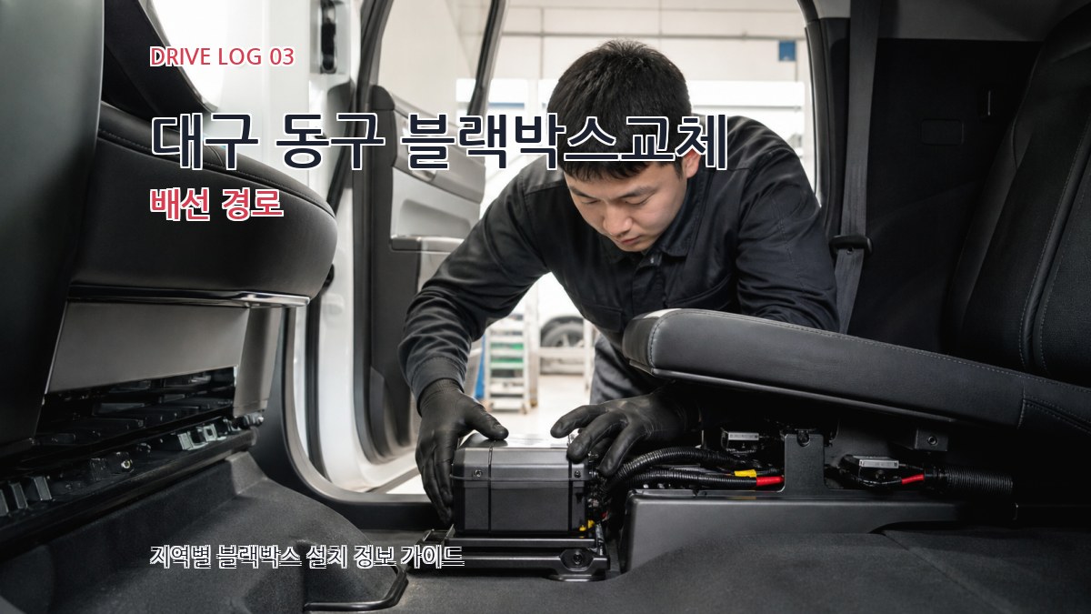 대구 동구 블랙박스교체 배선 경로
