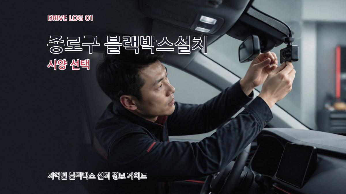 종로구 블랙박스설치