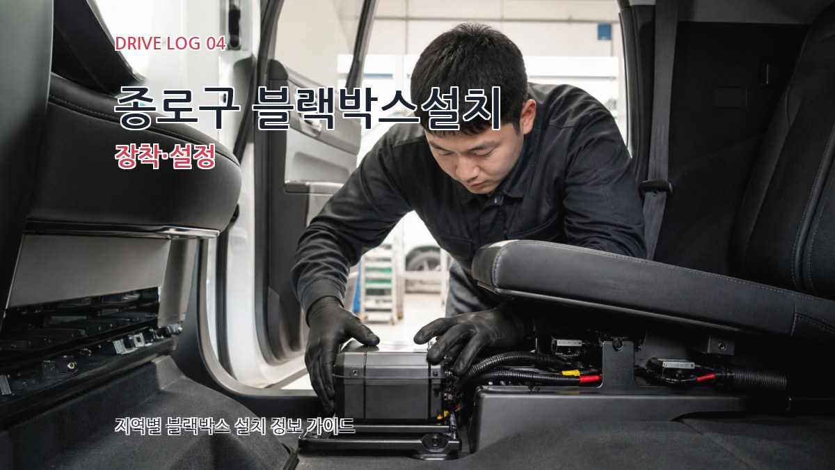 종로구 블랙박스설치 장착·설정