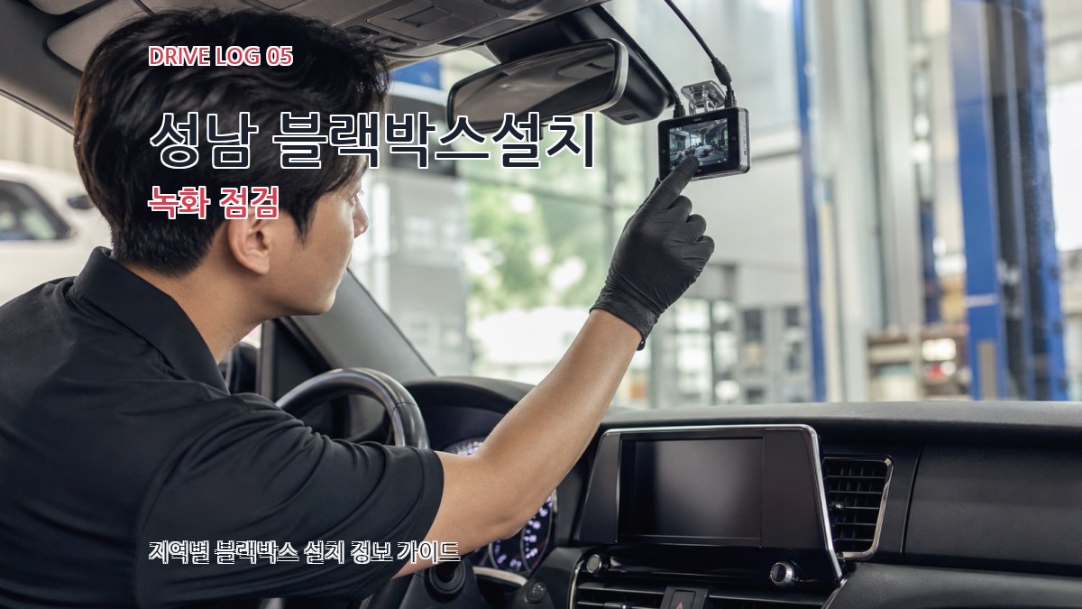 성남 블랙박스설치 녹화 점검