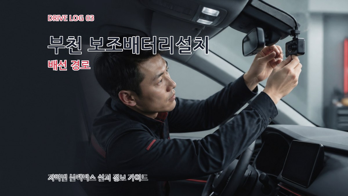 부천 보조배터리설치 배선 경로