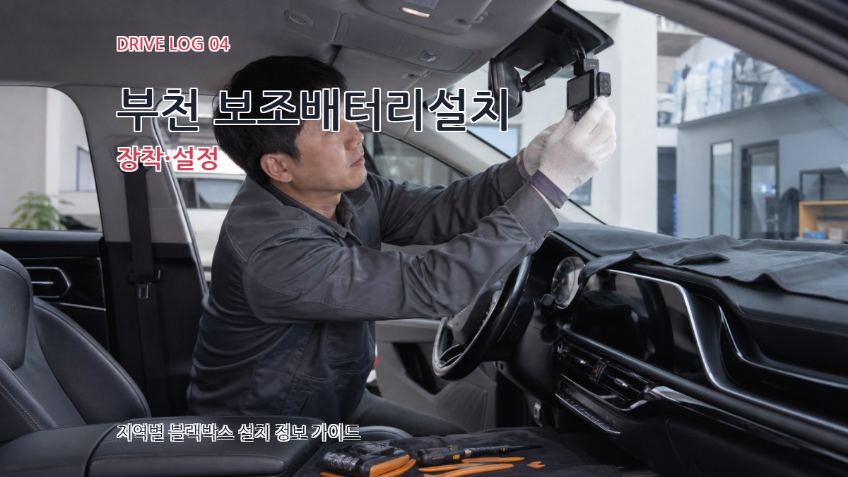 부천 보조배터리설치 장착·설정