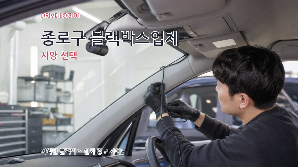 종로구 블랙박스업체