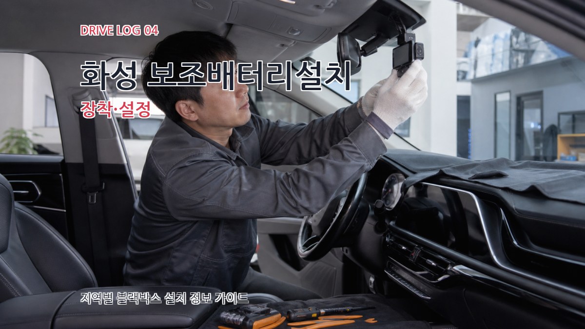화성 보조배터리설치 장착·설정