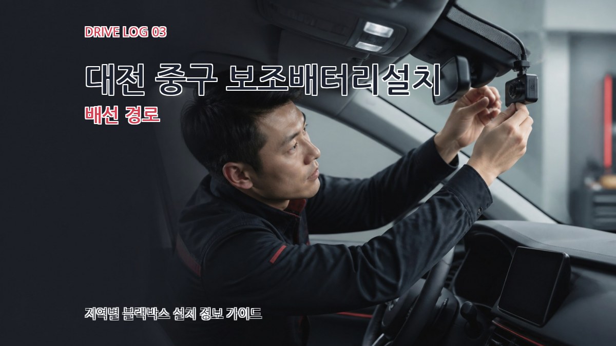 대전 중구 보조배터리설치 배선 경로