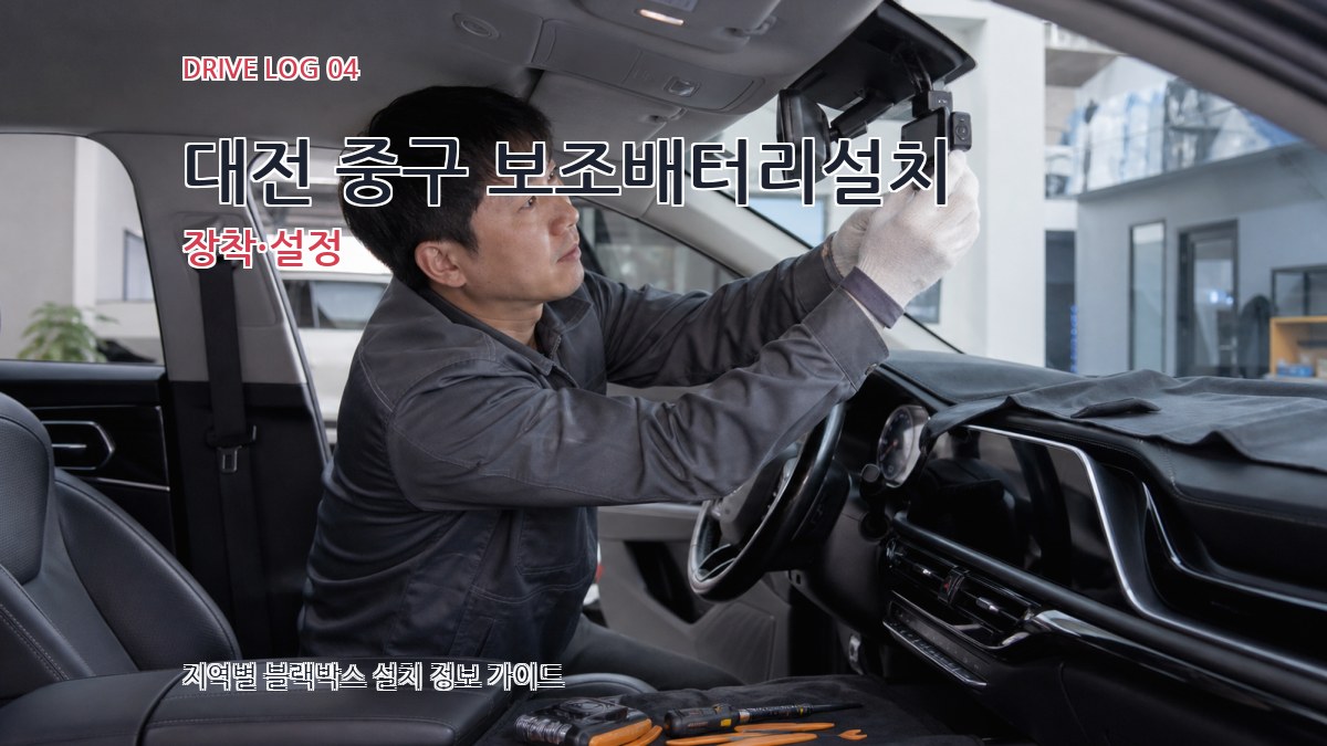 대전 중구 보조배터리설치 장착·설정
