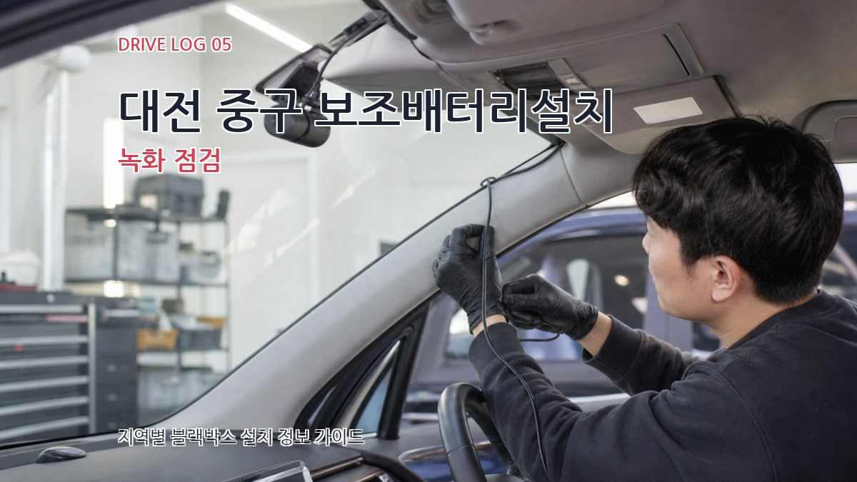 대전 중구 보조배터리설치 녹화 점검