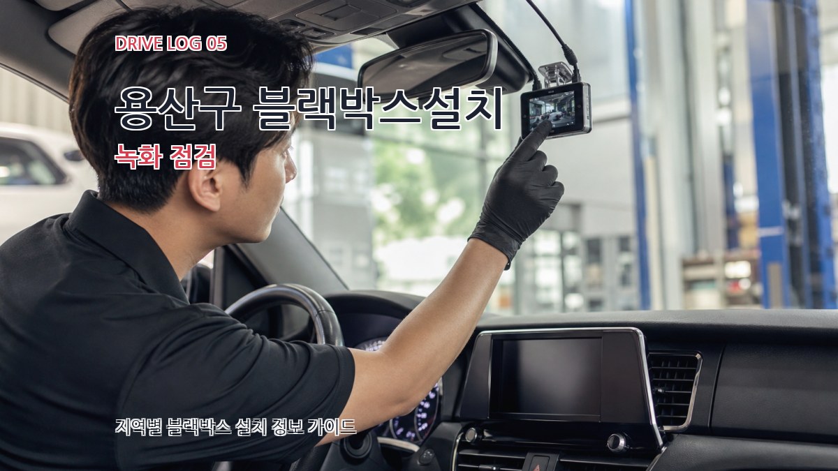 용산구 블랙박스설치 녹화 점검