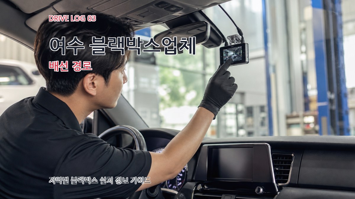 여수 블랙박스업체 배선 경로