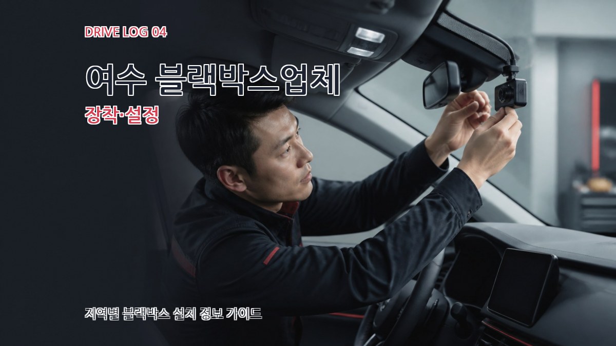 여수 블랙박스업체 장착·설정