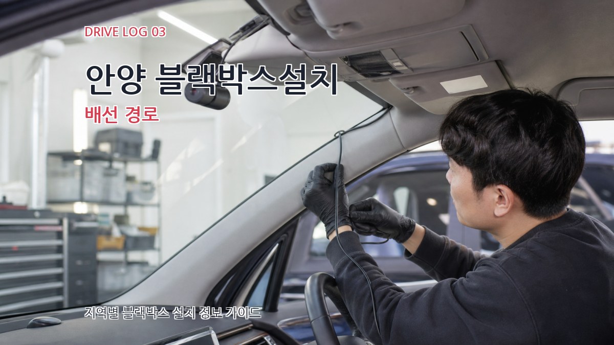 안양 블랙박스설치 배선 경로