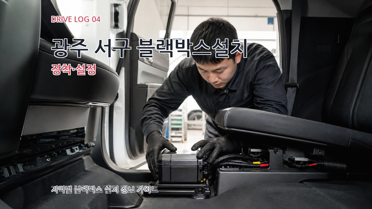 광주 서구 블랙박스설치 장착·설정