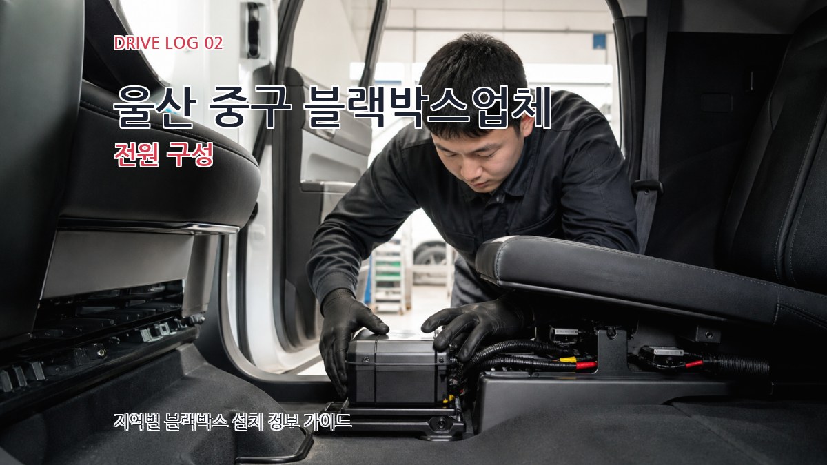 울산 중구 블랙박스업체 전원 구성