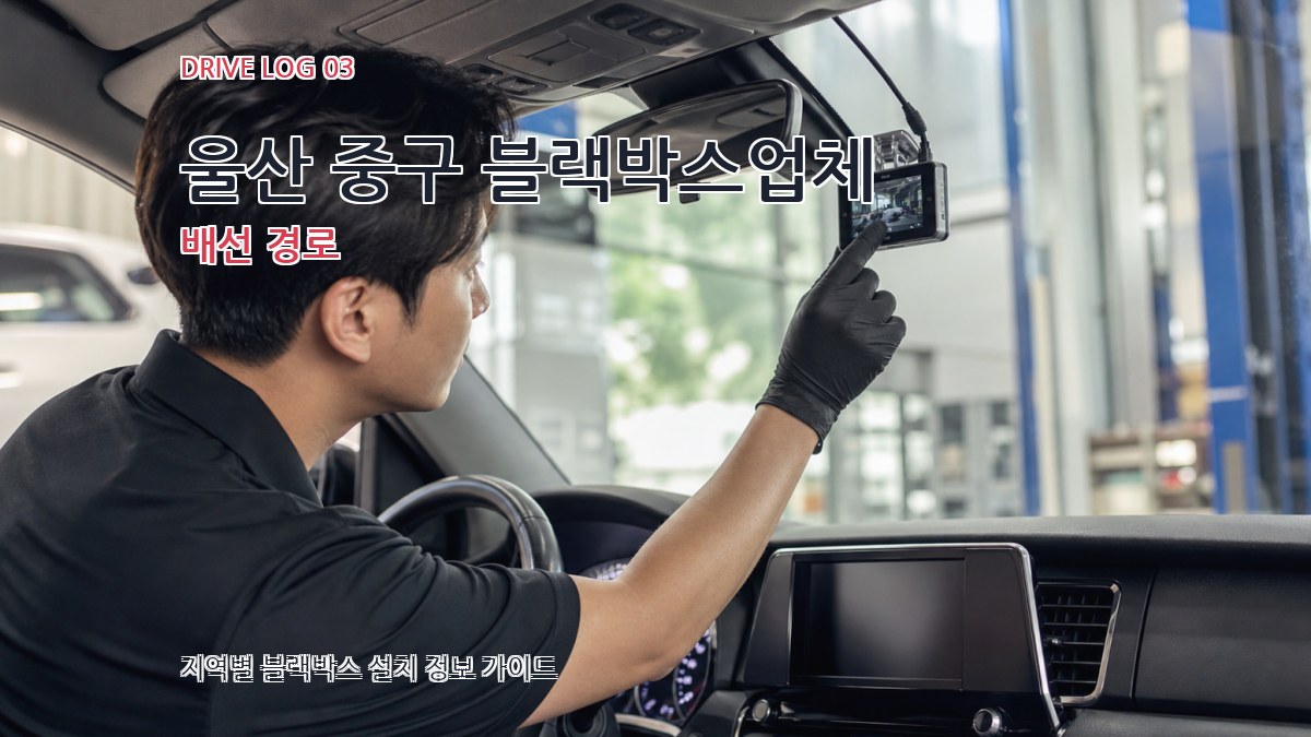 울산 중구 블랙박스업체 배선 경로