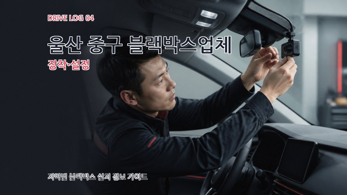 울산 중구 블랙박스업체 장착·설정