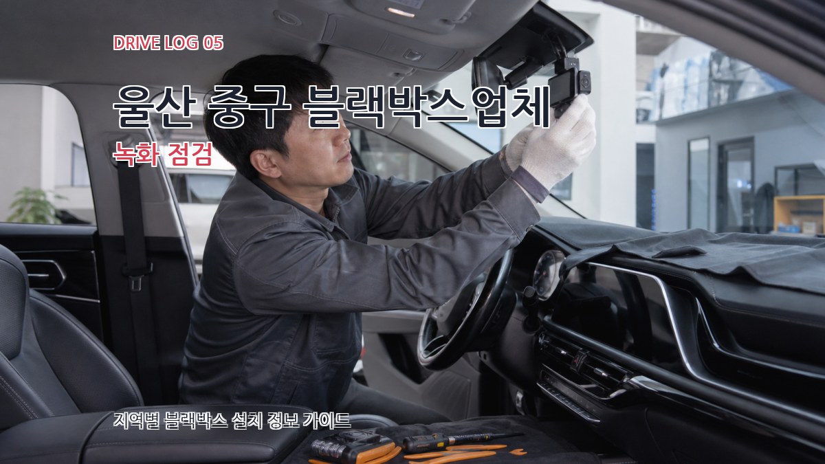 울산 중구 블랙박스업체 녹화 점검