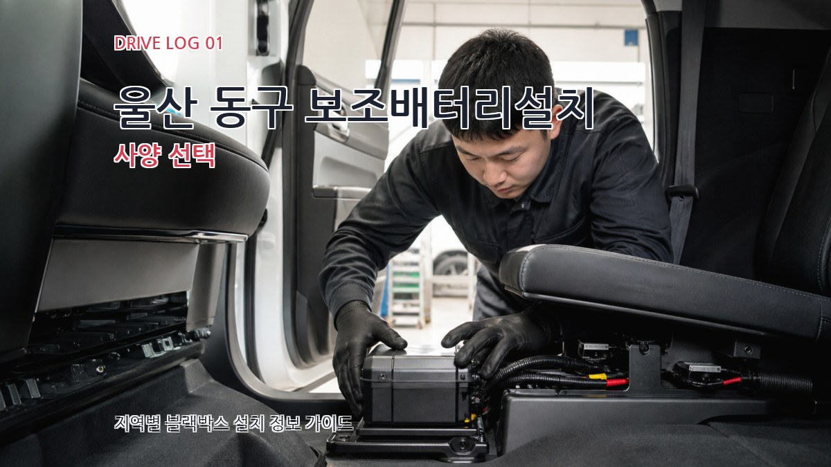 울산 동구 보조배터리설치