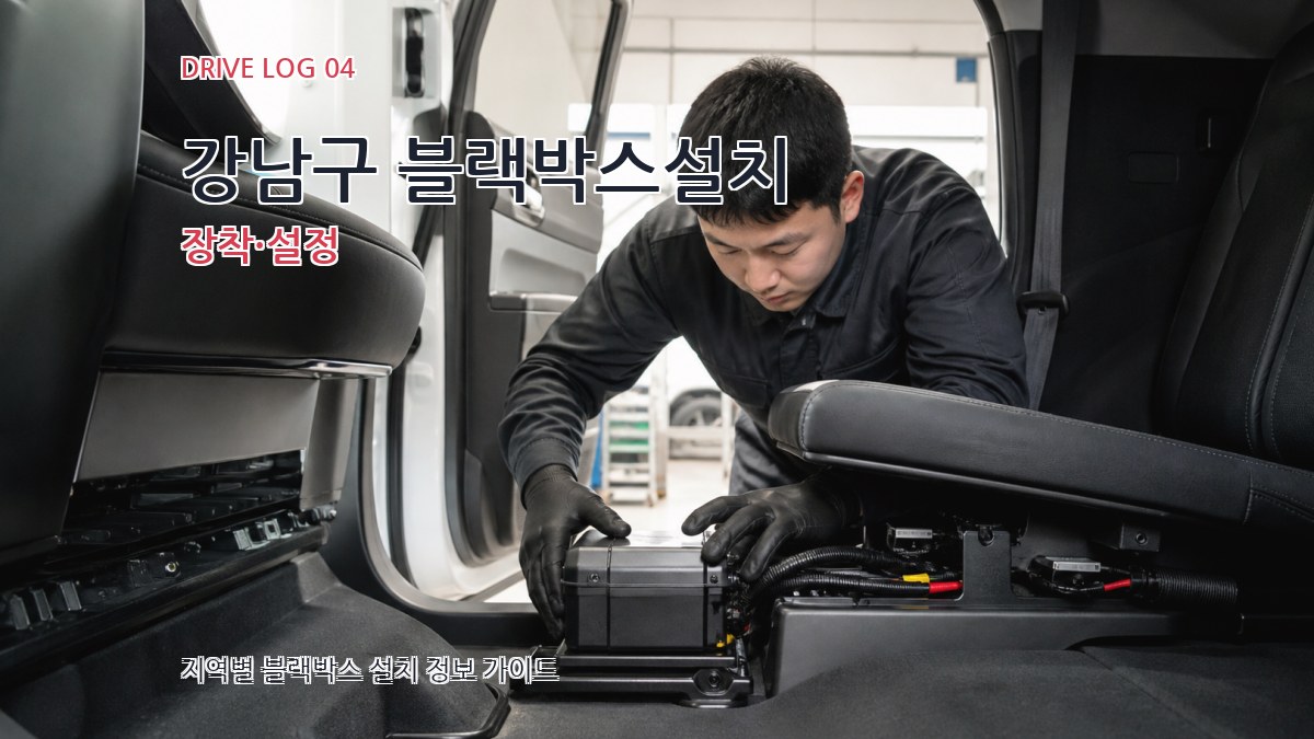 강남구 블랙박스설치 장착·설정