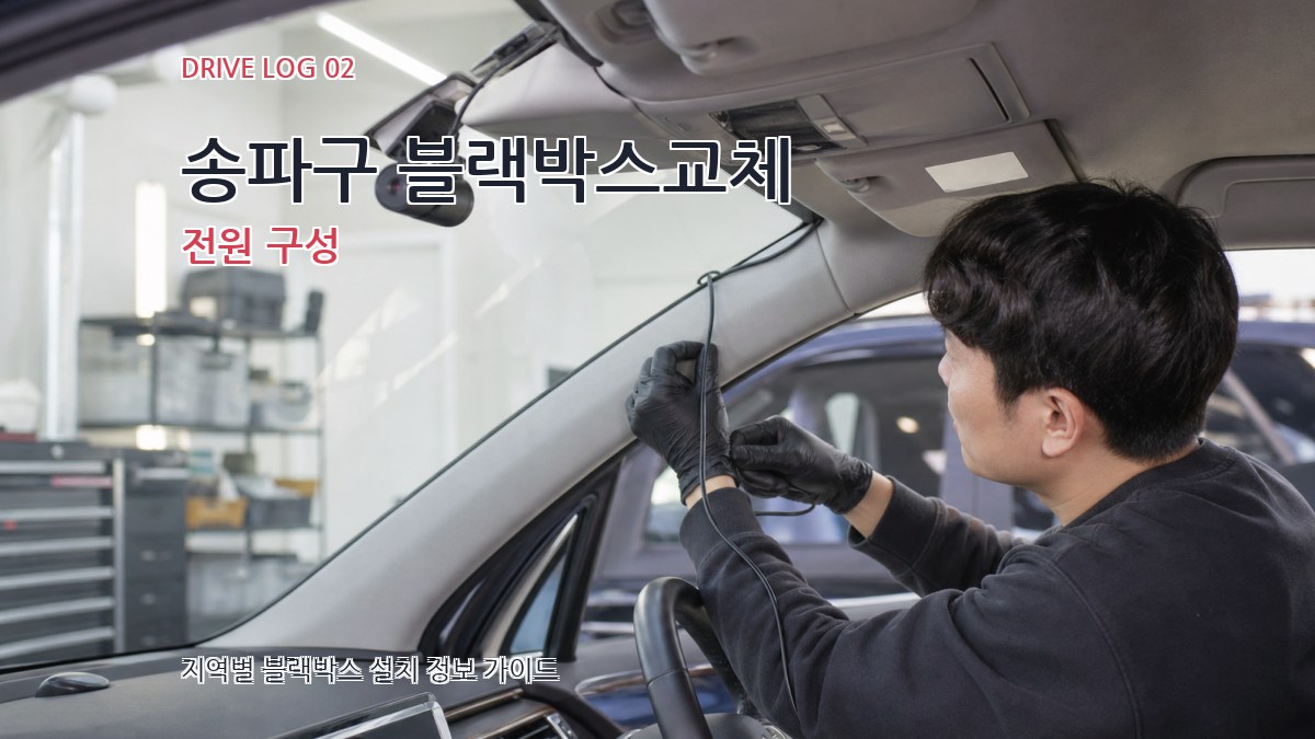 송파구 블랙박스교체 전원 구성