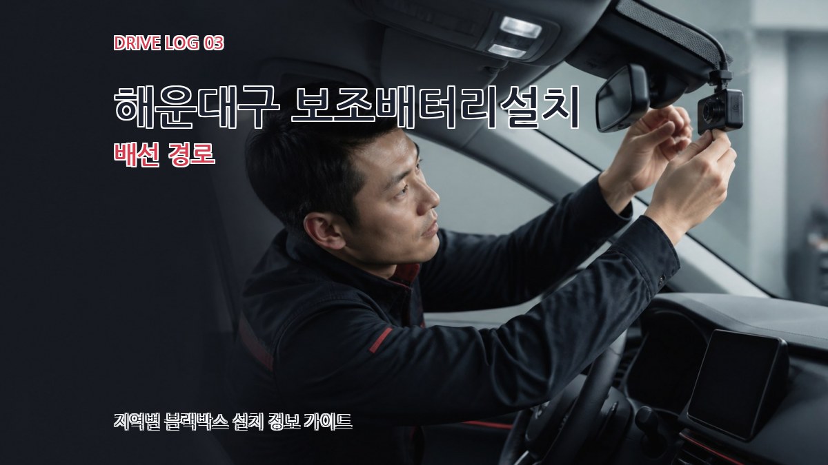 해운대구 보조배터리설치 배선 경로